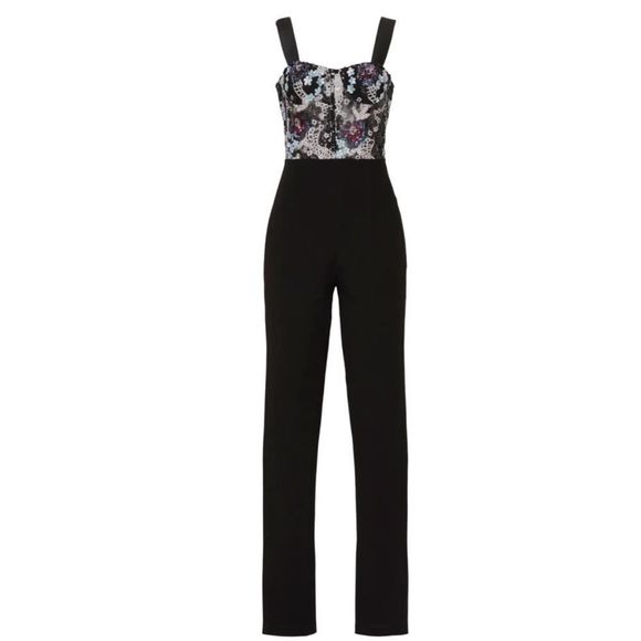 Bronx and Banco Black Floral Jumpsuit - Picture 13 of 13